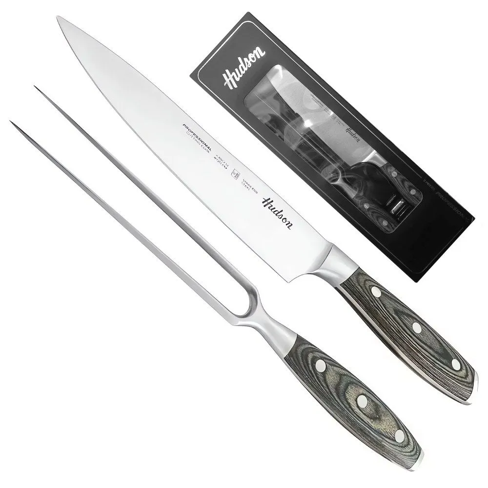 Hudson Set Cuchillo 8" y Tenedor Trincha