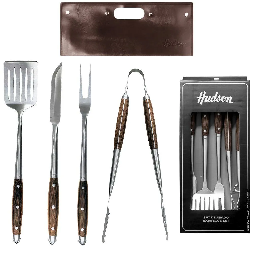 Hudson Set para Parrilla 4 Piezas