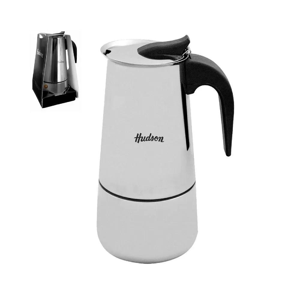 Hudson Cafetera Italy Acero Inox. 6 Tazas