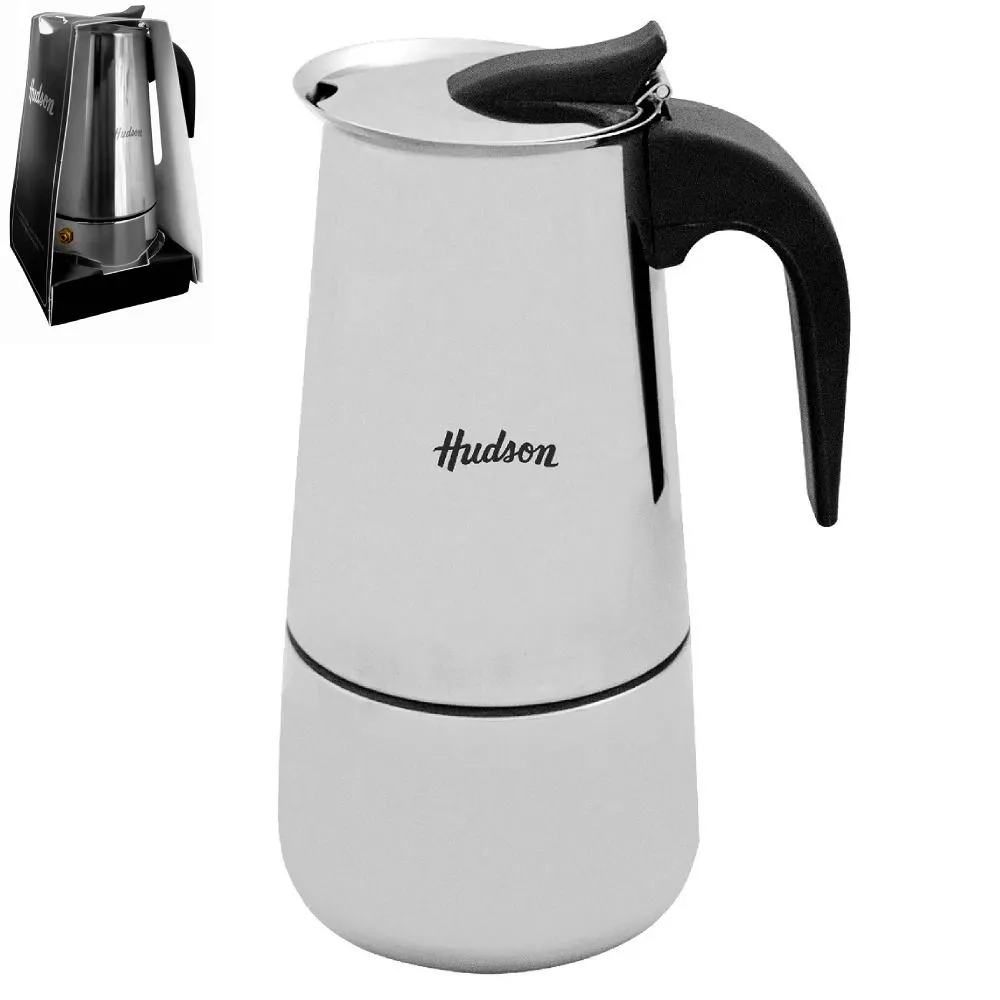 Hudson Cafetera Italy Acero Inox. 12 Taza