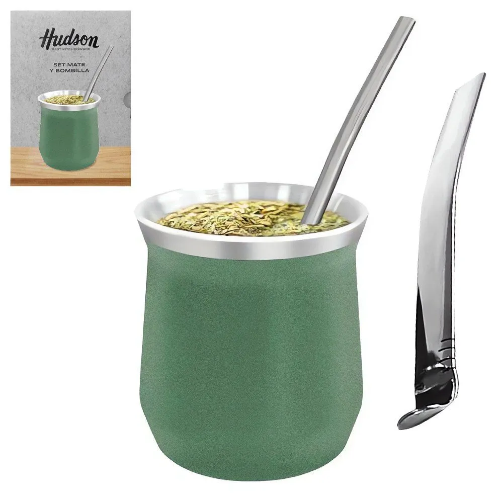 Hudson Mate Acero c/Bomb. Vaso Verde
