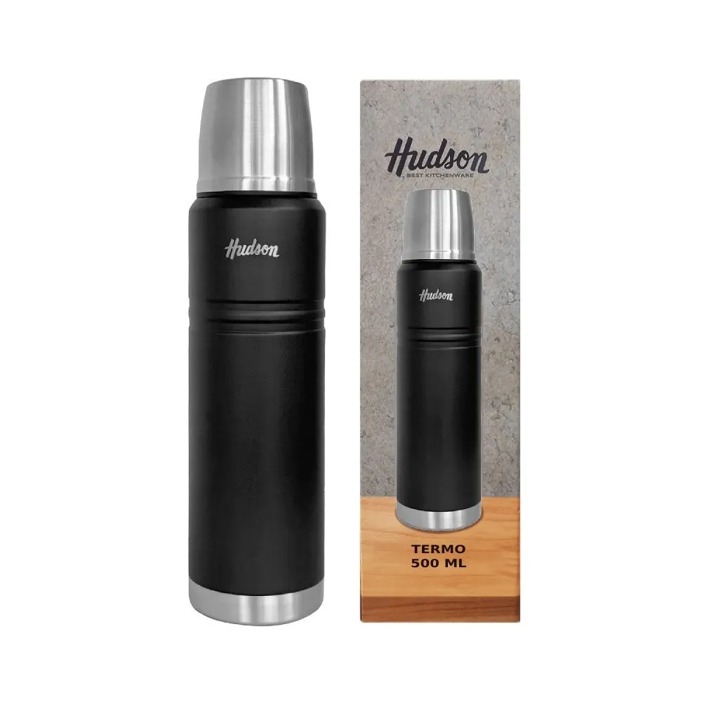 Hudson Termo Acero 500 ml Negro