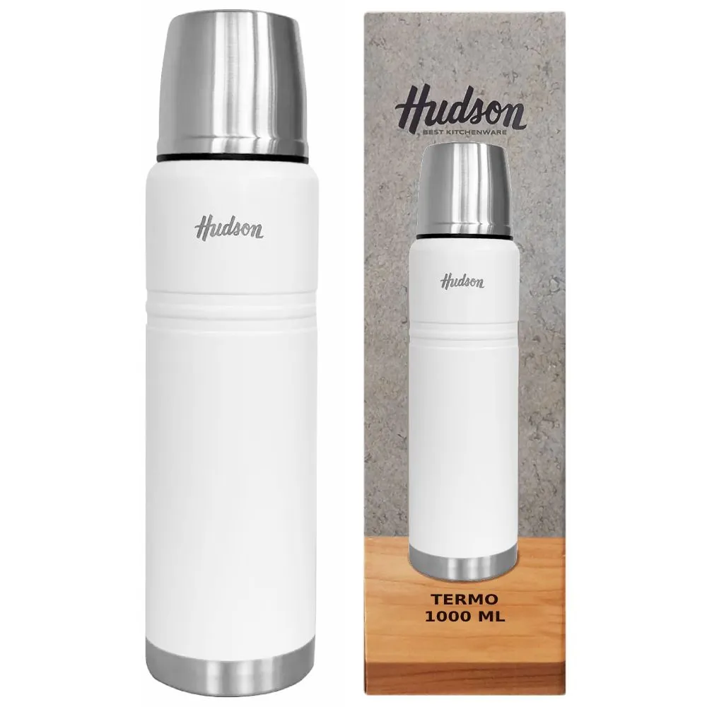 Hudson Termo Acero 1000 ml Blanco