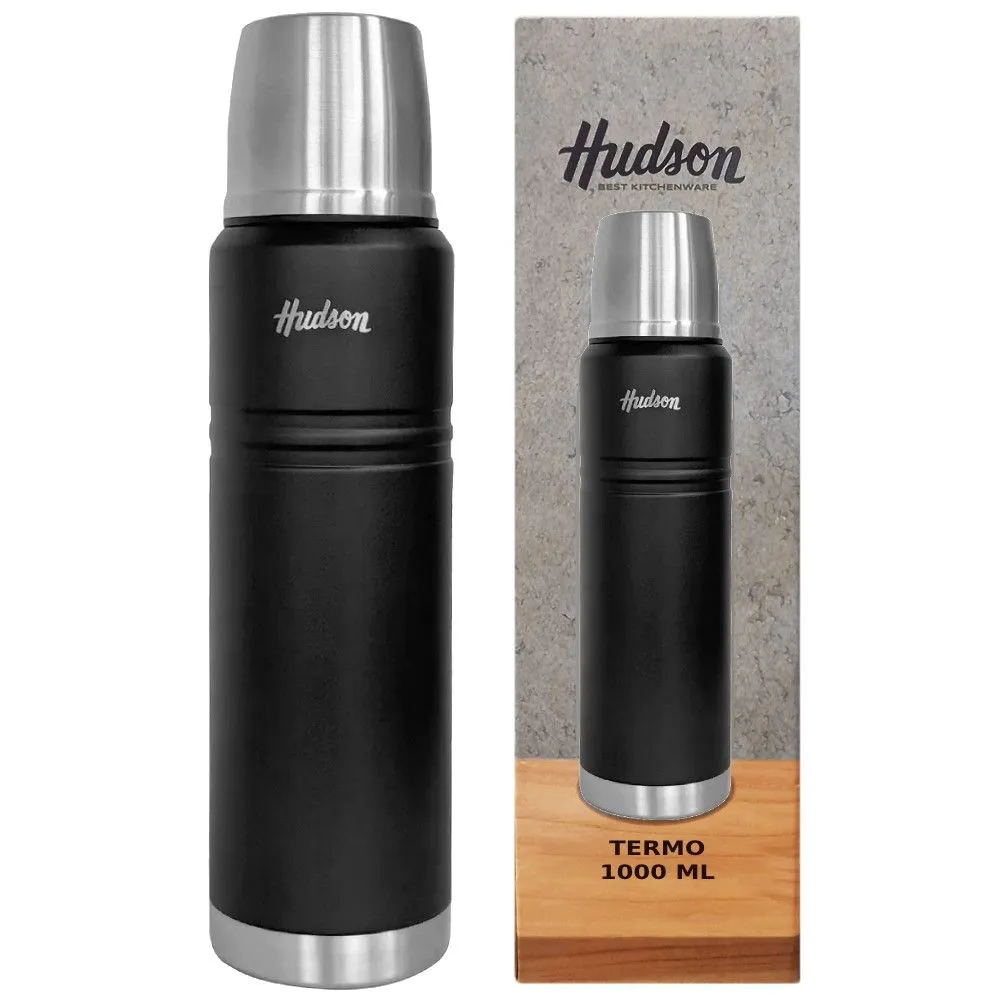 Hudson Termo Acero 1000 ml Negro