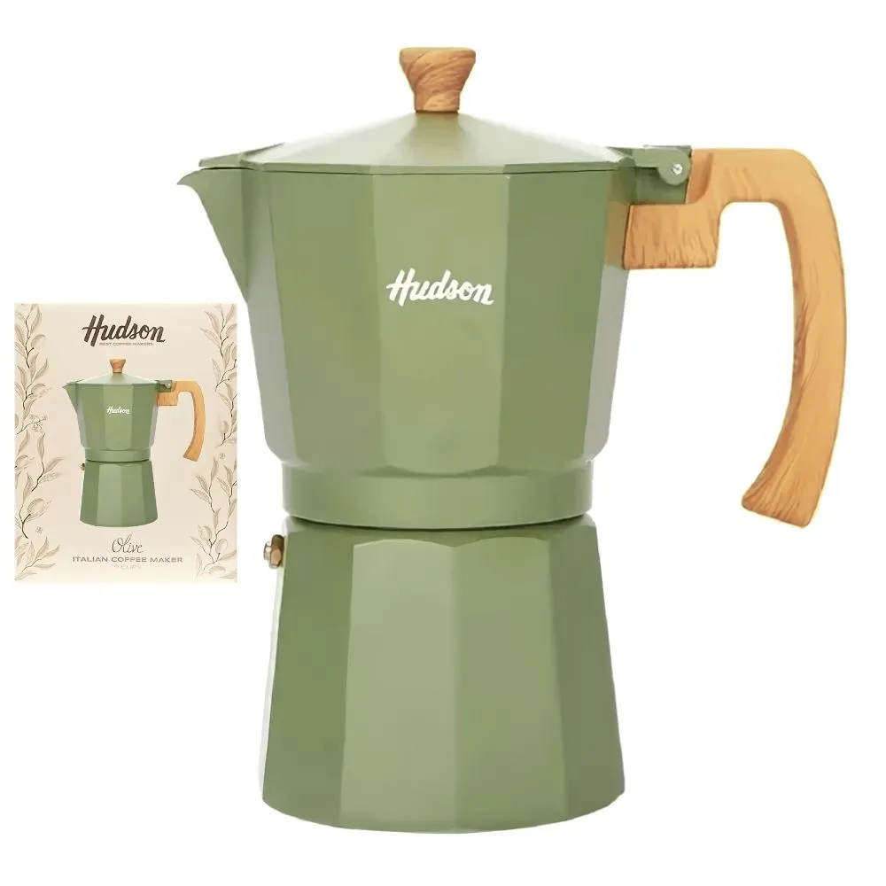Hudson Olive Cafetera Italiana 9 Tazas