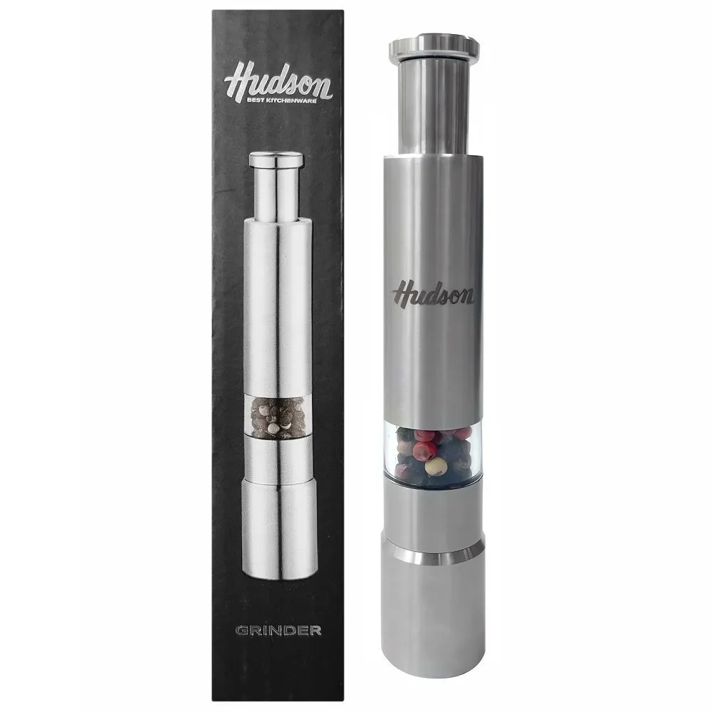 Hudson Molinillo Acero Inox. Boton Pulsa