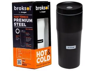 Broksol Vaso Termico Acero 480ml Negro