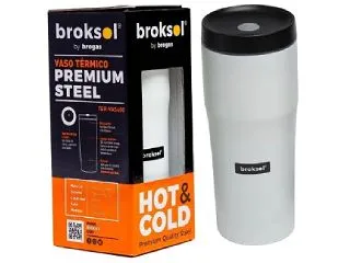 Broksol Vaso Termico Acero 480ml Blanco