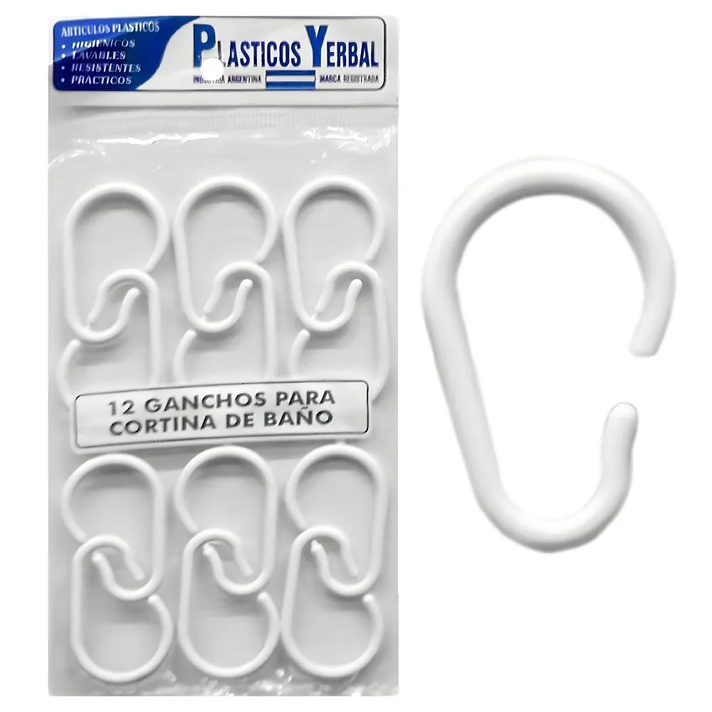Yerbal Ganchos Estilo Perita x 12 Unidad