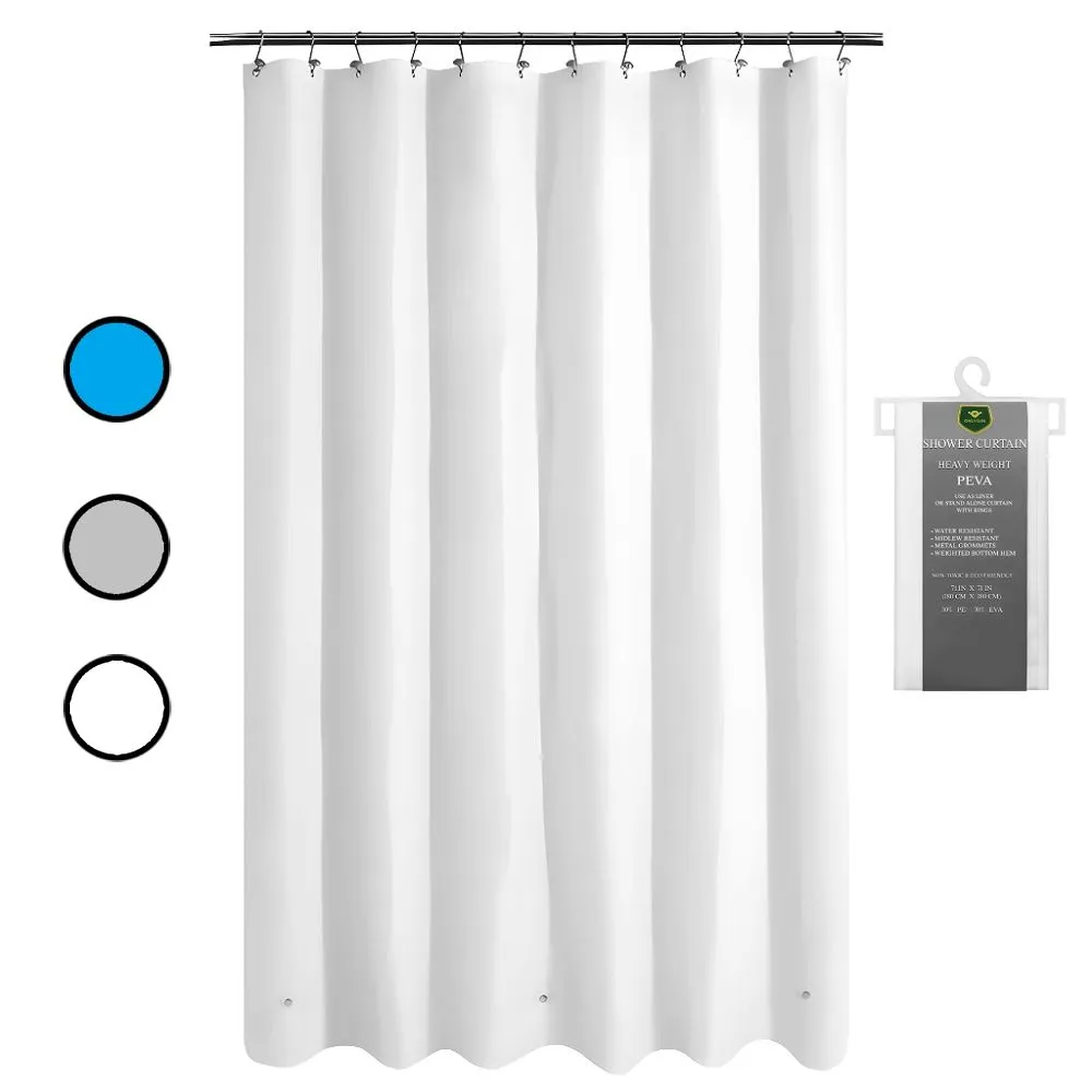 Onlysun Cortina Baño Plastica c/Ganchos