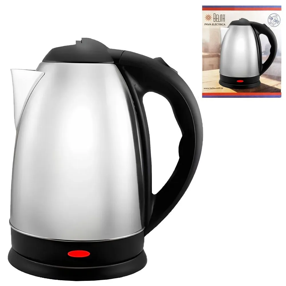 Belita Pava Electrica Acero Inox. 1.8L.