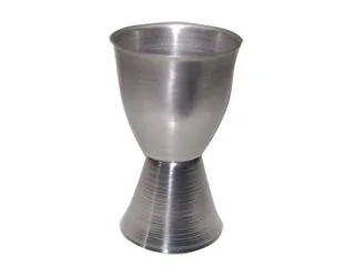 Acero Medida de Whisky Doble