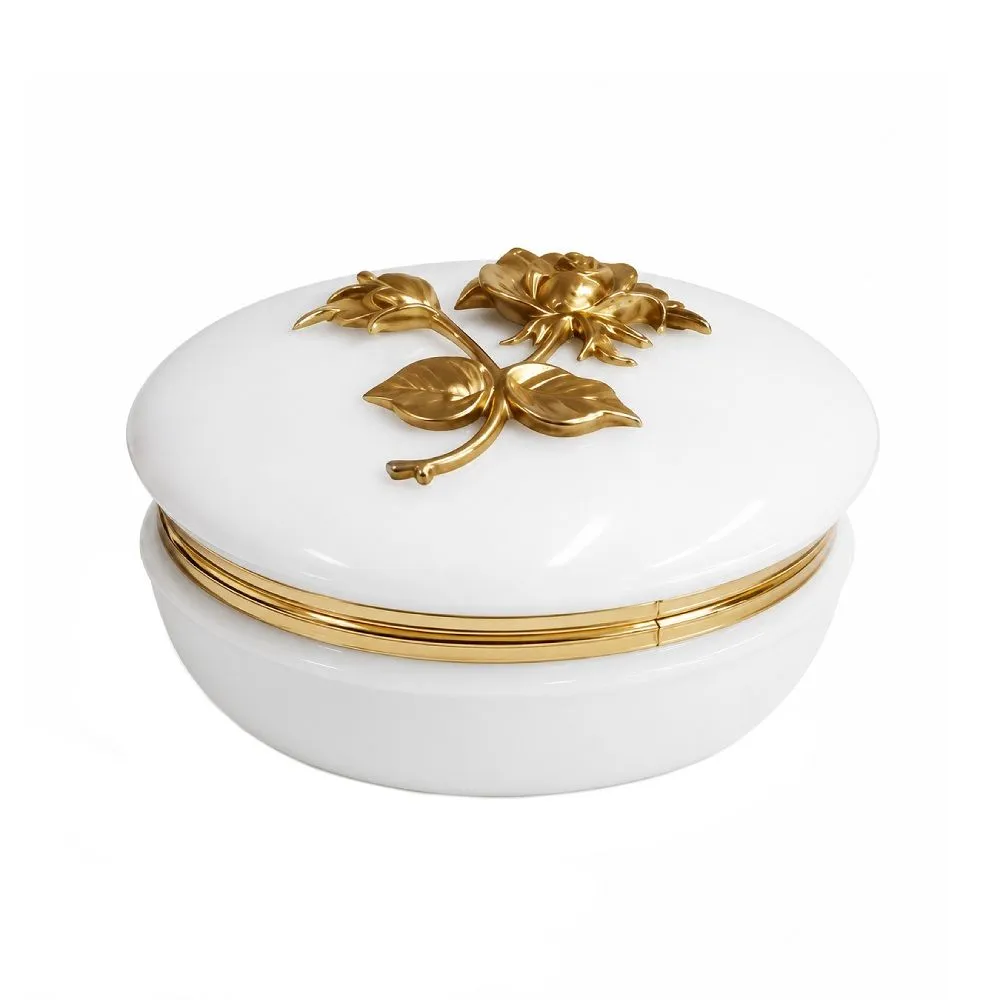 Joyero Plastico Oval 8cm Decorado c/C