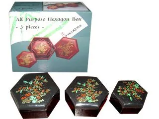 Alhajeros Hexagonal x3 pzas. Surt. c/Caja