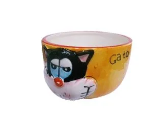 TK Bowl Ceramico c/Relieve Animal