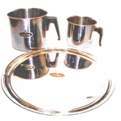Acero Bandeja Redonda 36cm