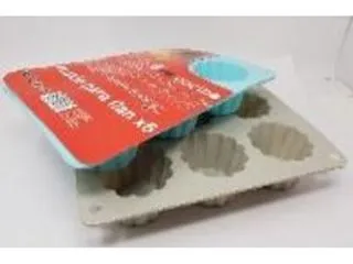Silicona Molde p/Flan x6 28x19x8alto