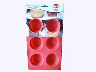Silicona Molde p/Muffins x 6