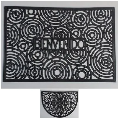 Eliplast Felpudo p/Puerta Entrada Negro