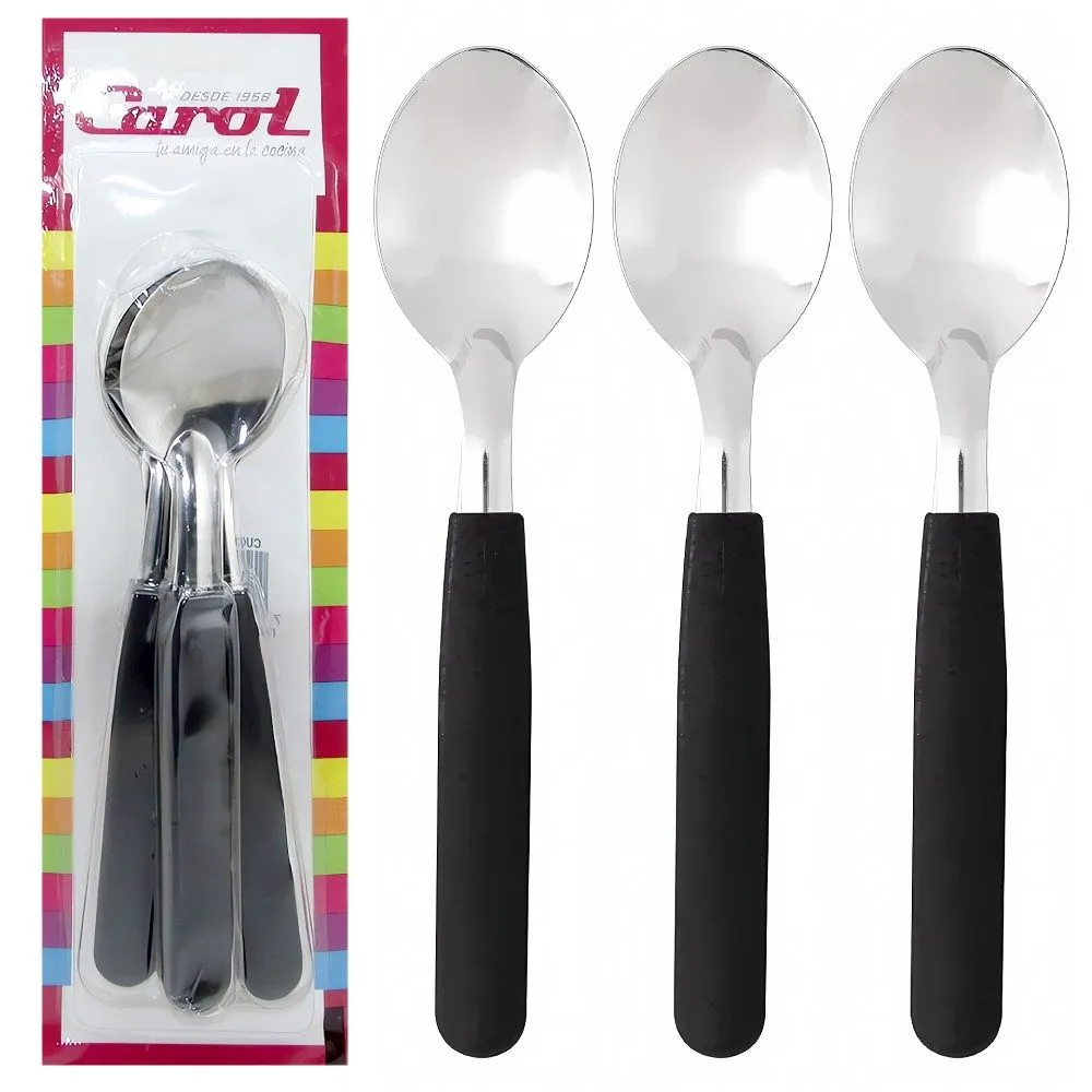 Carol m/Negro Cuchara Mesa