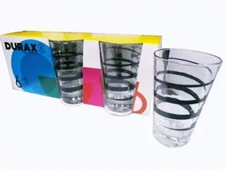 Durax Vaso Pack x6 Espiral Negro