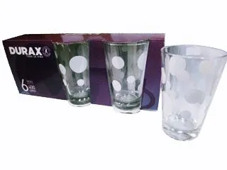 Durax Vaso Pack x6 Lunares Blanco
