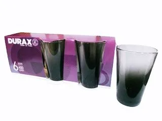 Durax Vaso Pack x6 Degrade Negro