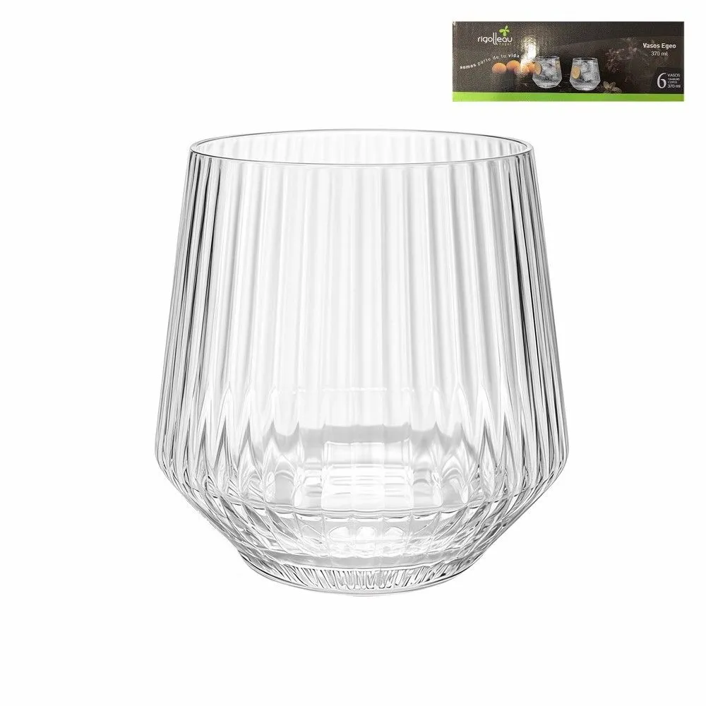 Rigolleau Vaso Egeo 370ml Pack x6