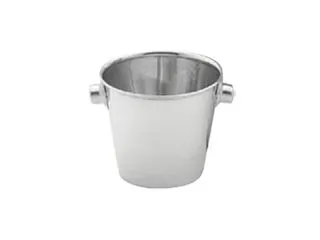 Acero Balde Hielo Mediano c/Pompon