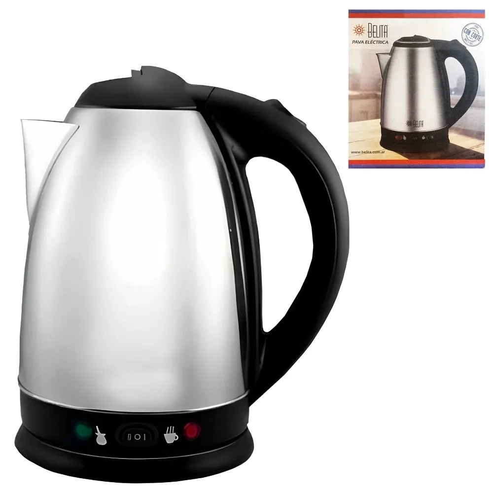 Belita Pava Electrica Acero 1,8L. c/Corte