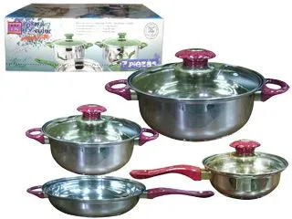 Carol Bateria Cocina x7pzas. Acero