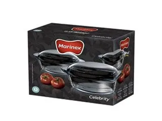 Marinex Set 3 Cacerola c/Tapa