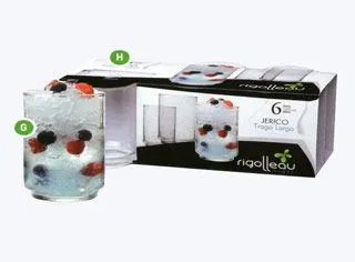 Rigolleau Vaso Jerico T/L Pack x6