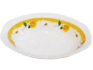 Melamina Girasol Fuente Oval Profun. 30cm