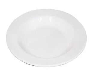 Melamina Blanca Plato Hondo 22cm