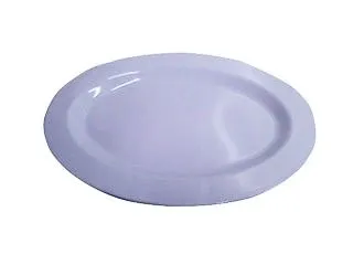 Melamina Blanca Plato Oval 35cm
