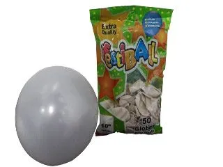 Festiball Globo Perlado 10"x50u.Blanco