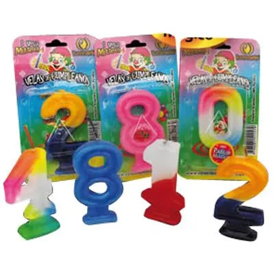 Iluminar Numeros Multicolor 8,5x4,5cm x1
