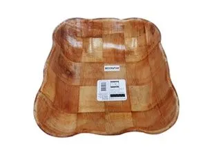 TK Fuente Cuadrada 28cm Madera L.