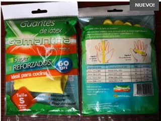 Guante Latex Amarillo (S) 6-6 1/2