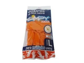 Guante Latex Naranja (L) 9-9 1/2