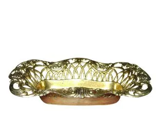 Zamac Centro Mesa Rect. 26x17cm Dorado