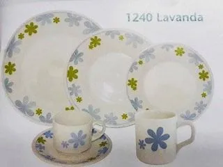 Oxford Lavanda Taza Te c/Plato