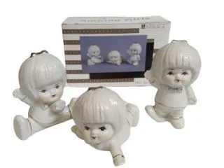 Caja x 3 Niñas Porcelana 8cm