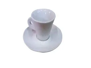 Taza Cafe Conico c/Plato 80cc. Porc.