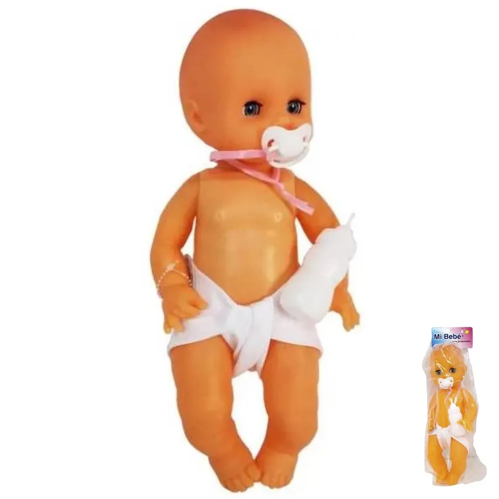 Yoly Bell Bebe 33cm Chiripa, Babero, Chupe