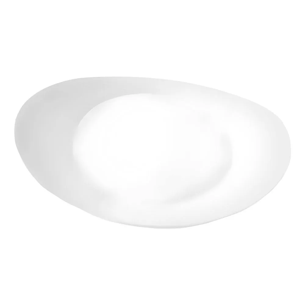 Opalina Blanca Oval Plato Playo 30,5cm