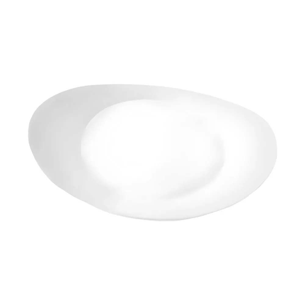 Opalina Blanca Oval Plato Plato 26,6cm