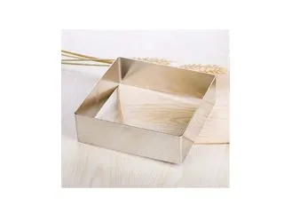 Acero Molde p/Torta Cuadrado 16x8cm