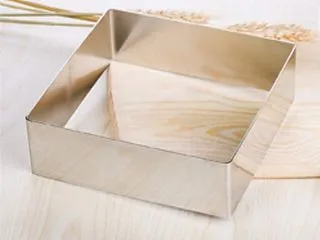 Acero Molde p/Torta Cuadrado 24x8cm